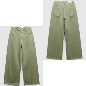 [No longer available] Zara Wide-Leg Stretch Sage Jean